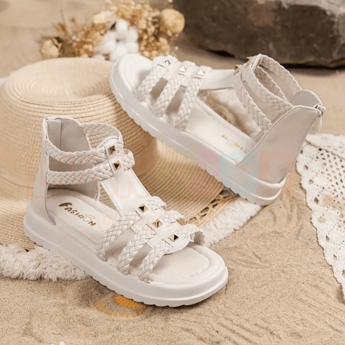 Sandália Fashion Estilo Romana Infantil: Conforto, Antiderrapante, Estilo e Segurança em Cada Passo