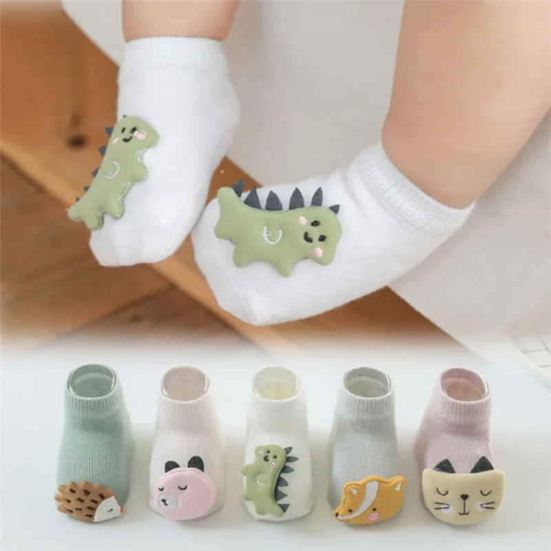 Meias 3D Confortáveis para Bebês - ( com 3 Pares)