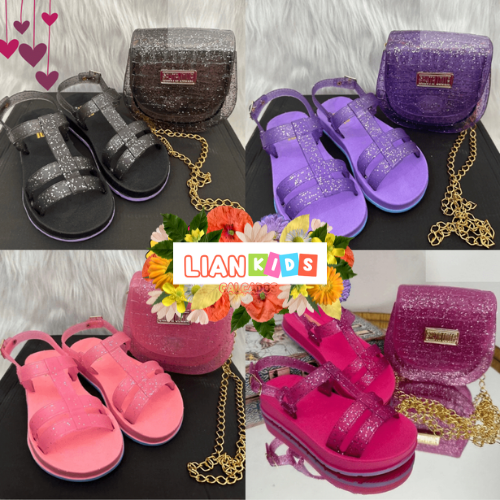 Sandália Papete Infantil (Ganhe de Brinde Bolsa Blogueirinha)