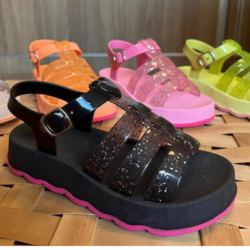 Sandálias Papete Infantil Glitter (COMPRE 1 PAR E GANHE OUTRO PAR)