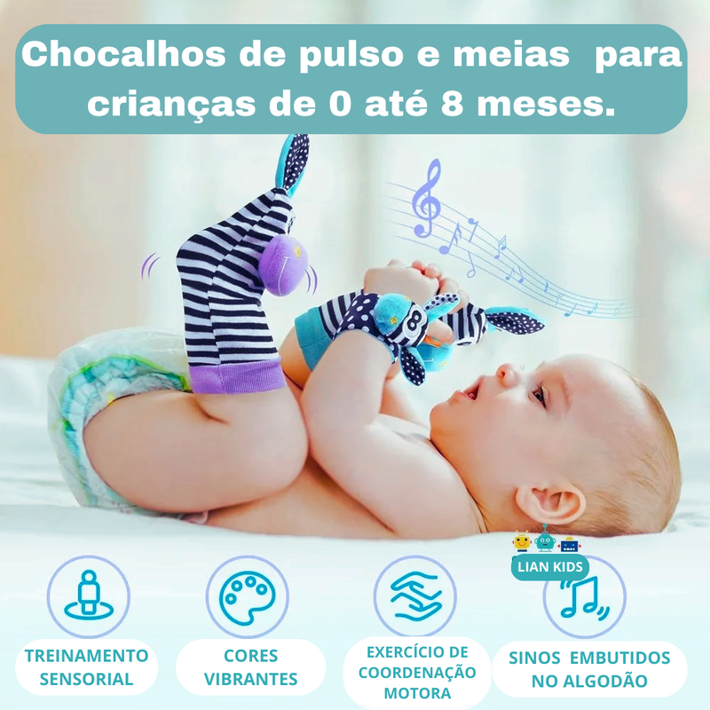 Meias Sensoriais para Bebês: Explorando o Mundo Sensorial (Lançamento 2024)