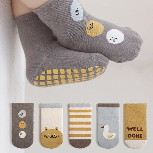Kit 3 Pares Meias Infantil Antiderrapante