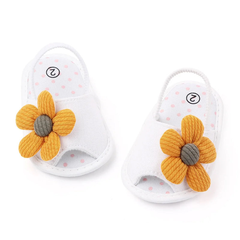 Chinelinho de Algodão - Flor e Laço (Lian Kids)