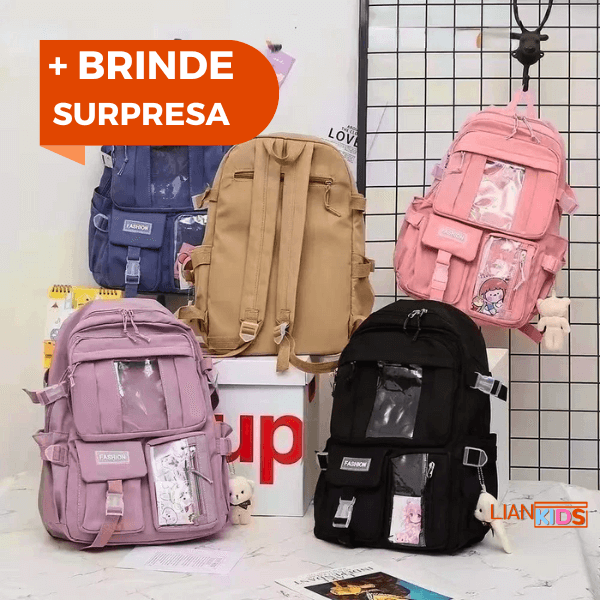 Mochila Escolar Mais Vendida de 2025 +Brinde Exclusivo de Volta as Aulas