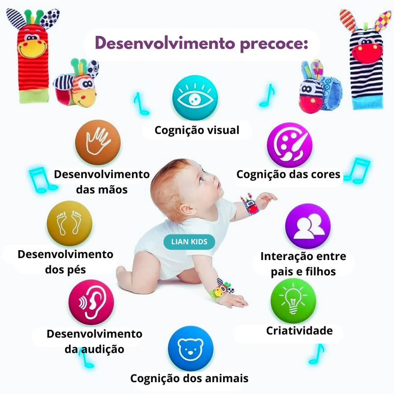 Meias Sensoriais para Bebês: Explorando o Mundo Sensorial (Lançamento 2024)