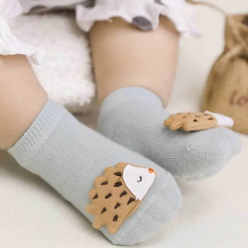 Meias 3D Confortáveis para Bebês - ( com 3 Pares)
