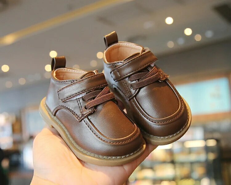 Sapato de couro Estilo Britânico Menino