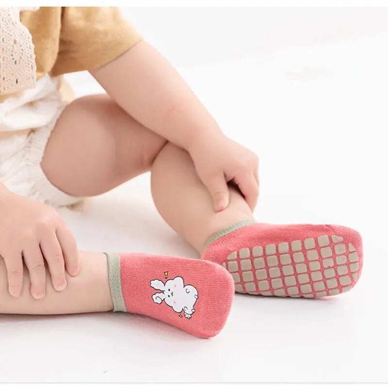 Kit 3 Pares Meias Infantil Antiderrapante