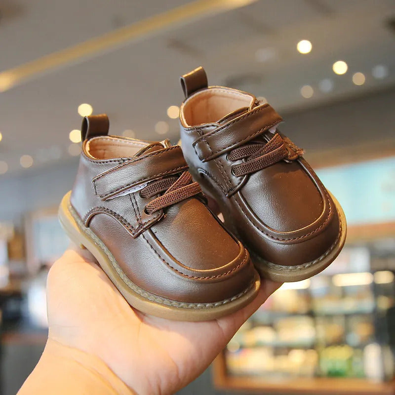 Sapato de couro Estilo Britânico Menino