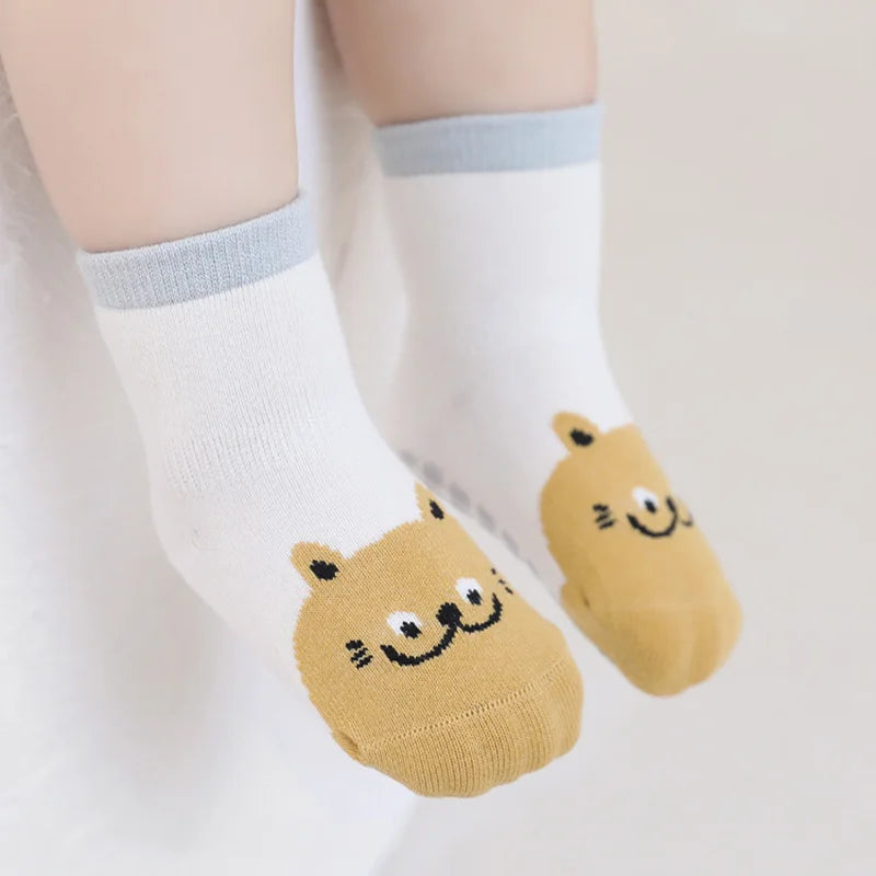 Kit 3 Pares Meias Infantil Antiderrapante