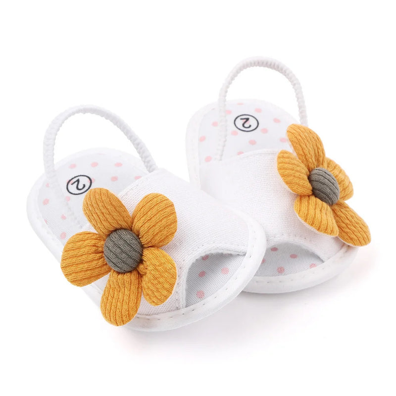 Chinelinho de Algodão - Flor e Laço (Lian Kids)