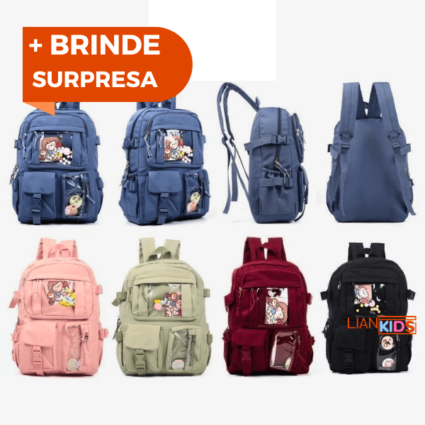 Mochila Escolar Mais Vendida de 2025 +Brinde Exclusivo de Volta as Aulas