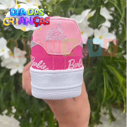 Tênis Barbie Pink com Cadarço e Chaveirinho – O Presente Perfeito para o Dia das Crianças | 20% OFF