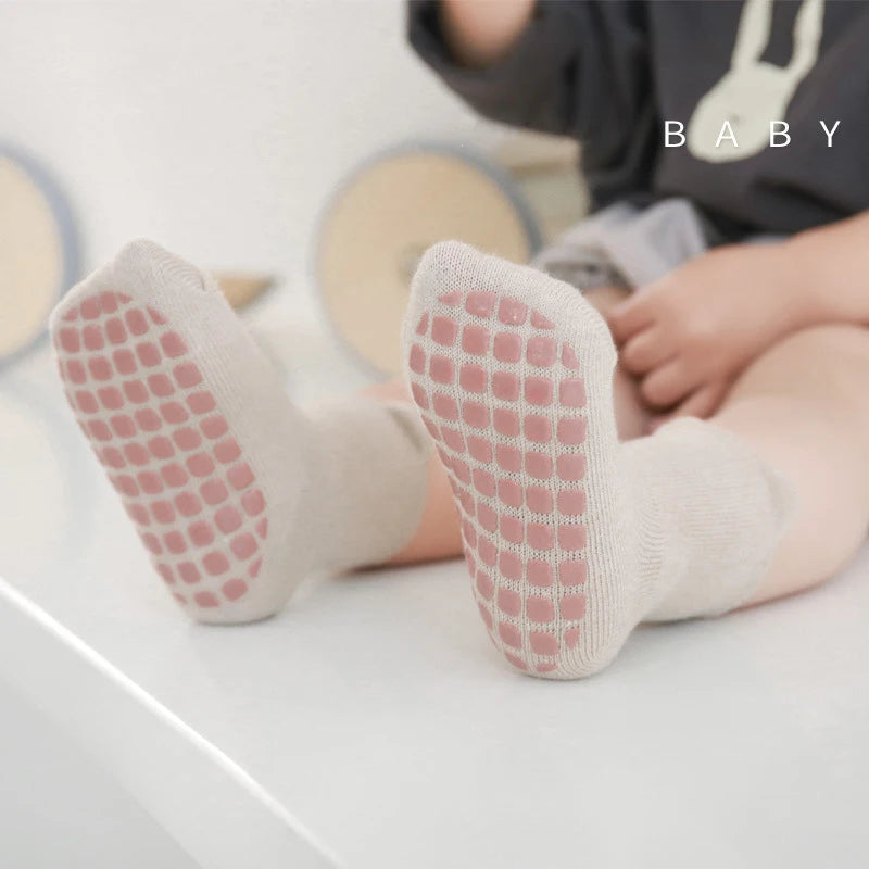 Kit 3 Pares Meias Infantil Antiderrapante