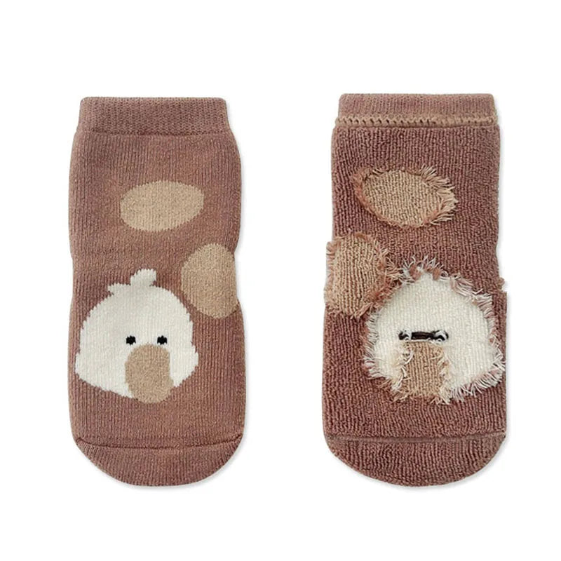 Kit 5 Pares Meias Infantil Antiderrapante