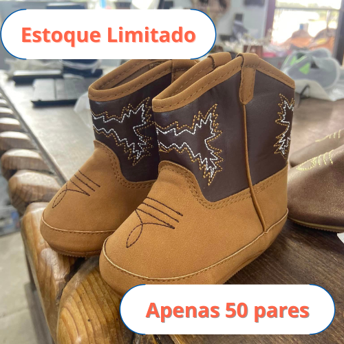 Novas Botas do TEXANA para Bebês de 0 a 18 Meses