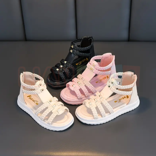Sandália Fashion Estilo Romana Infantil: Conforto, Antiderrapante, Estilo e Segurança em Cada Passo