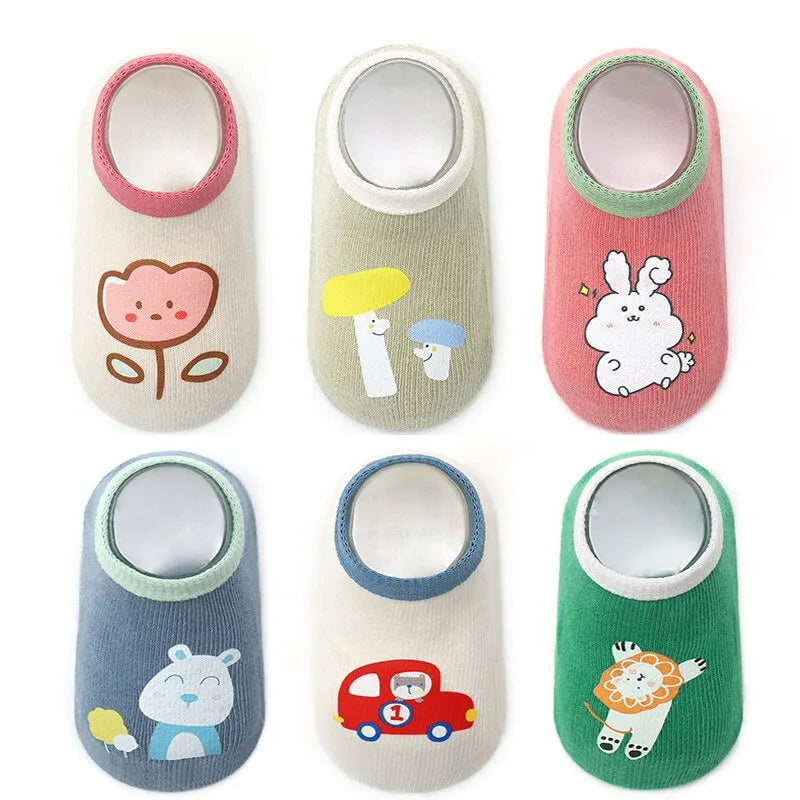 Kit 3 Pares Meias Infantil Antiderrapante