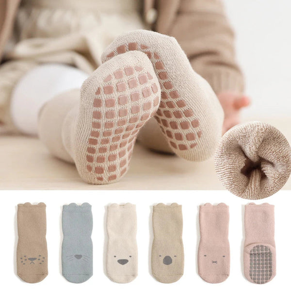 Kit 3 Pares Meias Infantil Antiderrapante