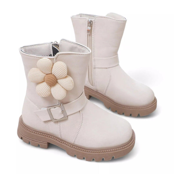 Bota Infantil de Couro Flower