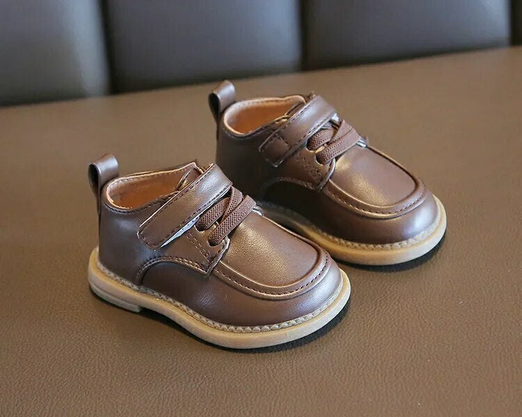 Sapato de couro Estilo Britânico Menino